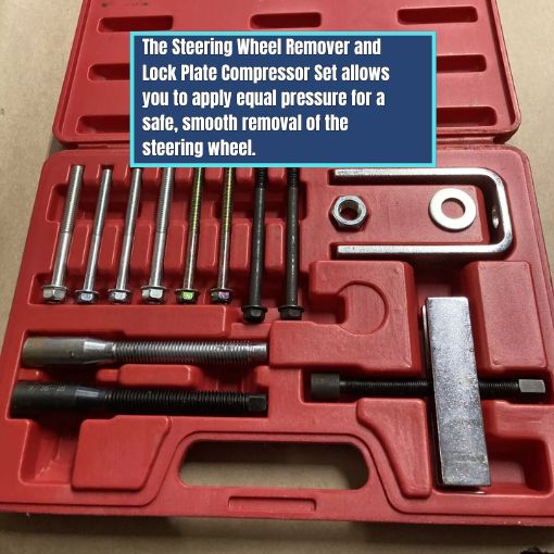 Steering Wheel Remover and Lock Plate Compressor Set