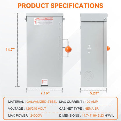 100A Generator Transfer Switch