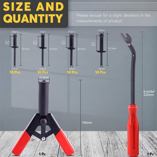 Plastic Rivet Tool Set