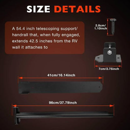 RV Telescoping Safety Handrail