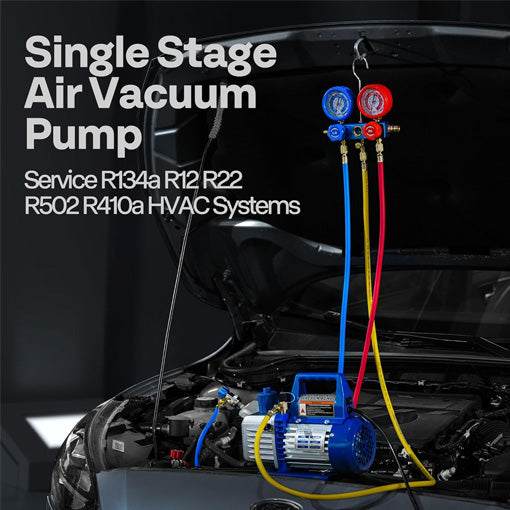 4 CFM Vacuum Pump & Manifold Gauge Kit