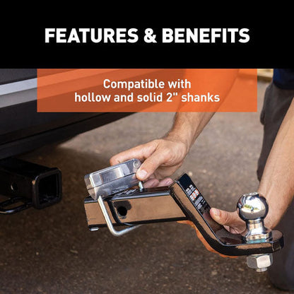 No-Tool Anti-Rattle Hitch Clamp Tightener