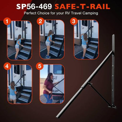 RV Telescoping Safety Handrail