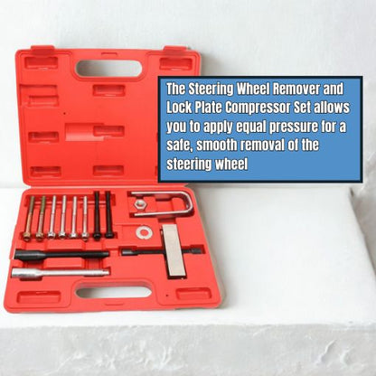 Steering Wheel Remover and Lock Plate Compressor Set