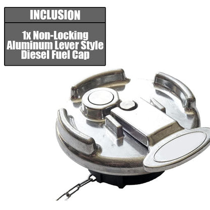 Non-Locking Aluminum Lever Style Diesel Fuel Cap for Peterbilt