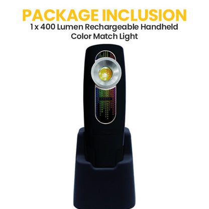 400 Lumen Rechargeable Handheld Color Match Light