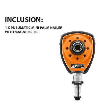 Pneumatic Mini Palm Nailer with Magnetic Tip