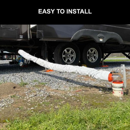 RV Sewer Hose Support System
