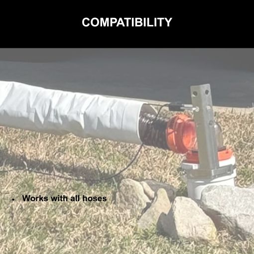 RV Sewer Hose Support System